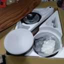 KNUN 52 Inch Flush Mount Ceiling Fan with Light and Remote/App Control,Black Ceiling Fans with Lights, 3CCT,Dimmable,Noiseless,Low Profile Ceiling Fan for Indoor/Outdoor Use