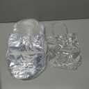 Ohuimrt 50 PCS Clear Plastic Gift Bags with Handles, 6.89 x 6.89 x 3.54 Inches Reusable Party Favor Bags with Ribbon Transparent Gift Wrap Bags Bulk for Weddings Birthdays