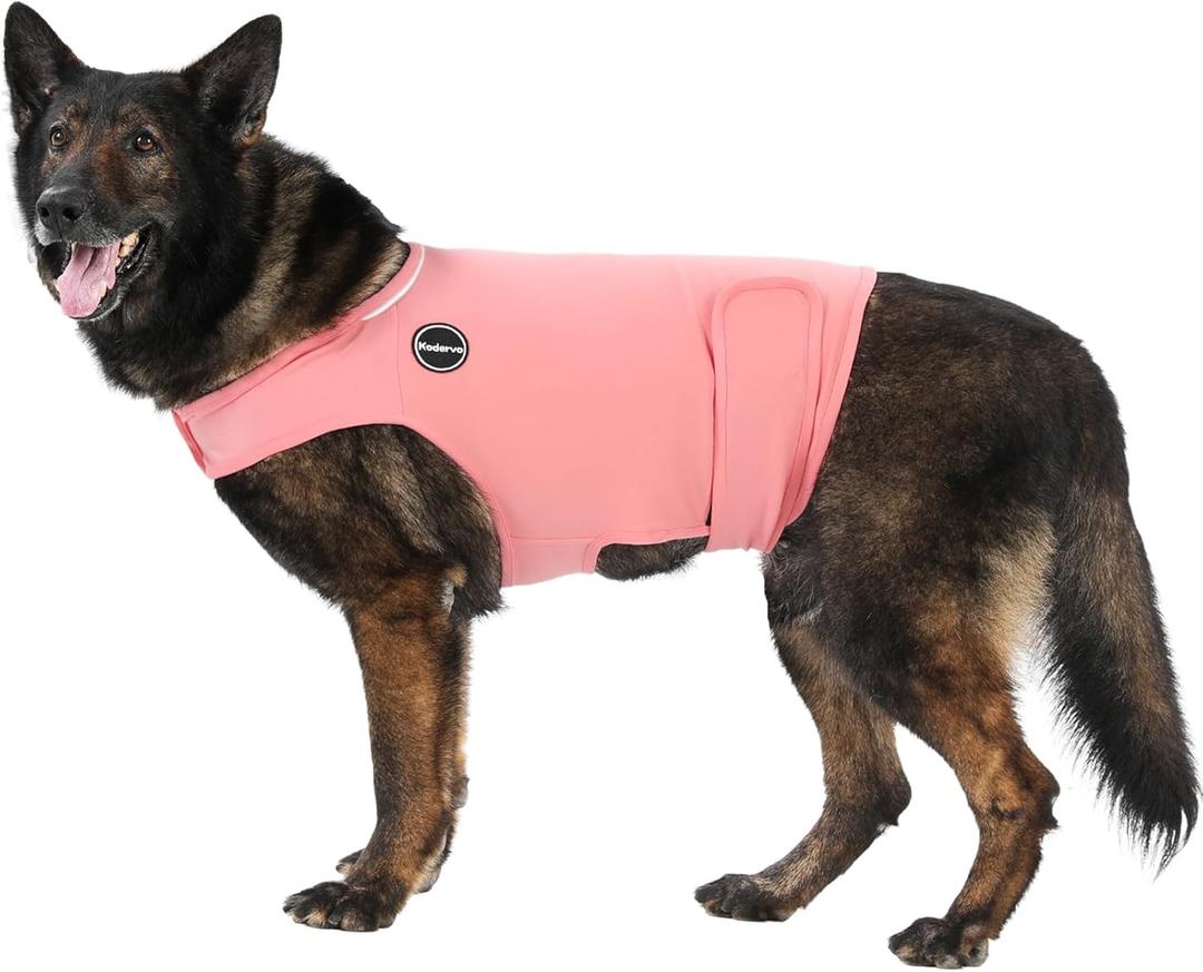 Dog Anxiety Jacket, Skin-Friendly Dog Calming Shirt - Dog Coat for Thunder, Fireworks, Vet Visits and Separation - Keep Pet Calm Without Medicine & Training, Anti Anxiety, Pink, XX-Large