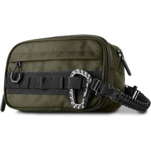 Fitdom Tactical Toiletry Bag Dopp Kit Case For Men. Perfect For Travel & Storage. Fits Large & Small Cosmetic Makeup, Clipper, Toothbrush, Shower, Shaving & Grooming Care. Best Overnight Organizer (Military Green)