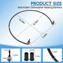 Upgraded W10703867 Dishwasher Heating Element Replacement for Whirlpool, KitchenAid, Kenmore, Maytag Dishwashers, Replaces W10696509, W10195052, W10329322, W10473250, W10518402, W10687954