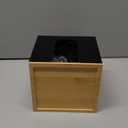 VITVITI Disposable Face Towel Holder Box, Acrylic Facial Towel Container for XL Clean Skin Club, Large Disposable Face Towels Storage with Bamboo Lid, for Bathroom, Vanity Makeup, Black