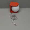 Wireless Charging Table Lamp with Flat Top Surface, Modern Design (Red)