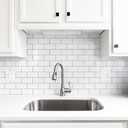 StyloVue 100 Pieces Peel and Stick Backsplash for Kitchen, 3" x 6" PVC Subway Tile 2026 Upgraded Glossy White with Dark Gray Grout Backsplash Stick on Tile Elevate Kitchen, Bathroom, Fireplace,RV