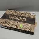 Centoco Elongated Toilet Seat, Heavy-Duty Wood Core with Plastic Scratch-Resistant Finish, Residential, Made in the USA, DSAMAZ9-301, Crane White (Cotton/Bright)