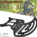 2Pcs Black Rear Brake Disc Guard Cover, Aluminum Dirt Pit Bike Motorcycle Sprocket Guards Derailleur Cover Caliper Chain Protector for Sur Ron Light Bee for Surron/Segway X160/X260