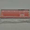 Wired Backlit Keyboard, USB Computer Keyboard with Retro Keycaps, Numeric Keypad and Media Hotkey for Office Desktop PC Laptop and Windows 7 8 10 11 (Pink Colorful)