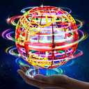 Flying orb Ball 2025 Hover Boomerang Ball 6 Lighting Effects Cool Toys Gift for 678910+ Year Kids Teen Adults Indoor Outdoor Flying Ball Toy
 (Red)
