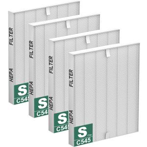 Improvedhand C545 Replacement Filter S Compatible with Winix C545 Air Purifier, True HEPA High Efficiency, Grade H13, Replaces Filter S 1712-0096-00 4PACK