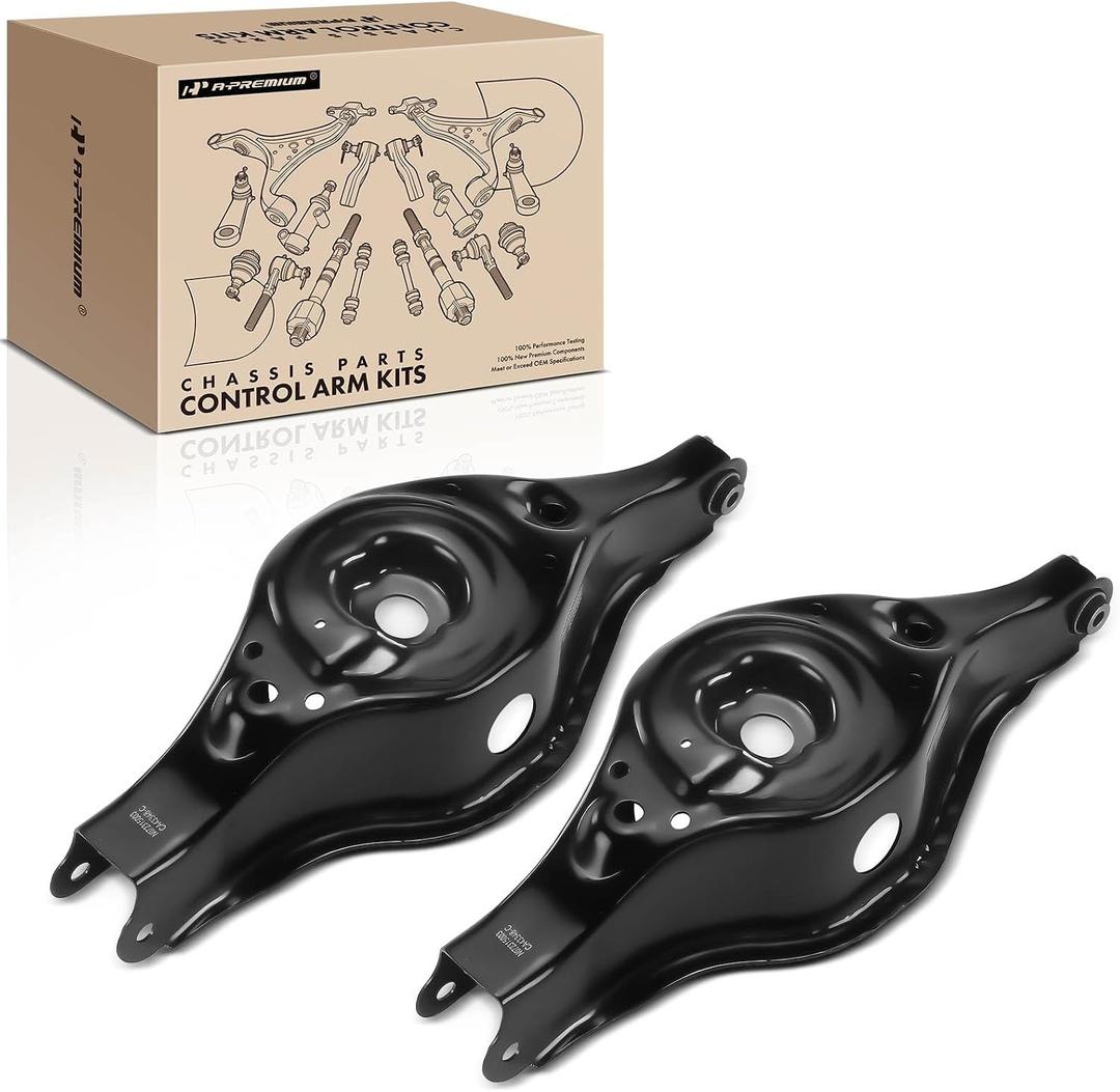 A-Premium 2 x Rear Rearward Lower Control Arm, with Bushing, Compatible with Nissan Pathfinder 2013-2020/2022-2023 & Infiniti QX60 2014-2020/2022-2023, JX35 2013