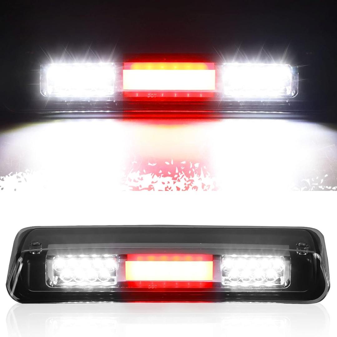 Tresound 3rd Third Brake Cargo light for 2004-2008 Ford F150, 2007-2010 Explorer, 2006-2008 Lincoln Mark LT, LED High Mount Stop light (Clear Lens)