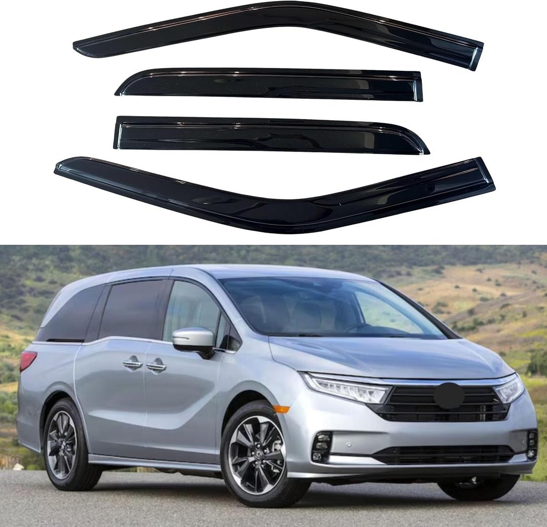 IG Window Visors Fit for 2018-2026 Honda Odyssey, Out-Channel Rain Guards Vent Wind Deflectors 4PC, Car Accessories for 18-26 Odyssey