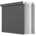 Astomi Cordless Blackout Roller Shades with Valance, 24 x 72 in, Black