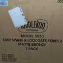 Toddleroo by North States - Easy Swing & Lock Baby Gate Series 2: Hardware Mounted Metal Safety for Stairs & Doorways - Adjustable 28.68 to 47.85 Inches Wide - 31 Inches Tall - Matte Bronze