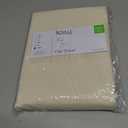 Royale Linen 100% Organic Cotton California King Flat Sheet Only - Super Soft - Percale Top Sheets - California King Flat Sheet Sold Separately - Cool & Crisp White Sheets Only (108" x102", Cream)