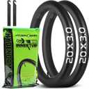 2/4 Pack 20/26x3 Fat Tire Bike Inner Tubes, 20/26 X 3.0/3.50 Bicycle Tube 32mm AV Schrader Valve with 2 Tire Levers, Butyl Inner Tube for 20/26X3.0 20/26 X 3.5 for Road/Mountain/E Bike