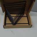 Triangle Desk File Organizer, 7 Slots Metal File Sorter Magazine Holder Document Rack,Desktop Bookshelf Organizer for Office Home School,Black (1-Set), 9.37"D x 6.69"W x 7.48"H