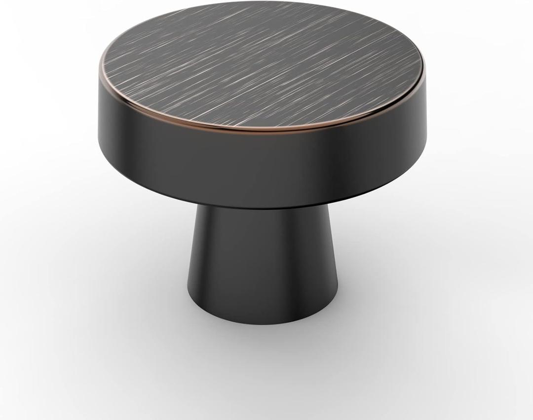 Asidrama 10 Pack 1-1/4 Inch Oil Rubbed Bronze Kitchen Cabinet Knobs Round Dresser Knobs Drawer Knobs Cabinet Hardware Zinc Knobs for Dresser Drawers Asidrama 10 Pack 1-1/4 Inch Oil Rubbed Bronze Kitchen Cabinet Knobs Round Dresser Knobs Drawer Knobs Cabinet Hardware Zinc Knobs for Dresser Drawers