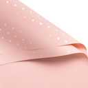 WRAPAHOLIC 20 Sheets Flower Wrapping Paper - 22.4 x 22.4 inch Pink and White Polka Dots Water-Resistant Floral Bouquet Wrapping Paper, Florist Supplies Packaging for Wedding Birthday Gift DIY