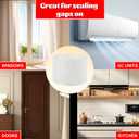 4 x Transparent Window Weather Sealing Tape 2 Inch x 16.5 FT Weather Stripping Residue-Free Clear Window Insulation Caulk for Shower Glass Gaps and Clear Tape Doors Windows Windproof