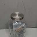 1 Gallon Glass Beverage Dispenser with Lid, Stainless Steel Spigot, Glass Drink Dispensers for Parties, Lemonade Dispenser With Ice Cylinder for Weddings, Party,Sun Tea Jar, Water Juice Dispensers