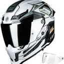 ILM Motorcycle Helmets for Adult Men Women Full Face DOT ECE MF509, CYBORG-gray, Large 