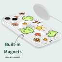 MAYCARI for iPhone 13 Pro Max Case Compatible with MagSafe, Magnetic Cute Cartoon Frog Design Clear Phone Cover for Girls Women Soft TPU Hard Back Shockproof Protective Case for iPhone 13 Pro Max