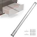 homdiy 4 Pack 14 Inch Heavy Duty Center Mount Drawer Slides for Cabinet and Dresser Bottom Mount Drawer Rails 3/4 Extension Glide Track