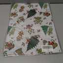 2 x Febbleshow Funny Christmas Wrapping Paper for Boys Girls Kids - Xmas Gift Wrap with Green Monster, Trees, Snowflakes & Presents - 4 Jumbo Sheets, 28" x 40" Each (32 sq. ft ttl), Easy to Store