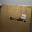 Babelio Baby Gate for Stairs, Kitchen & Doorways, 26-43" W 28" H No Bottom Bar| Easy Installation| One-Handed Operation| Auto-Close| Hardware Mount (Drill Needed) Safety Dog/Pet Gate Indoor (White)