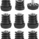 uxcell Leveling Feet 1" 25mm OD Round Insert Furniture Adjustable Leveler 8 Sets