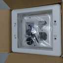 TVBU505-1 Recessed Outlet Box, Recessed Electrical Box for Wall Mount TV, Outlet Mounting Box for New Construction&Retrofit Projects, Wall Outlet Box with Duplex & Decorator Style Covers,2-Gang