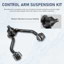 15pc Front Upper Control Arms Suspension Kit Fit for 4WD 1995-1999 GMC Chevrolet K1500 1995 K2500 1995-2000 Tahoe Yukon 1999-2000 Cadillac Escalade with Sway Bars Lower Ball Joint