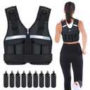 Adjustable Weighted Vest Weights Set: Sportneer 2 4 6 8 10 12 14 16 18 Lbs Body Weight Vests 9 In 1 Fast Adjust Running Vest for Men Women Gym Home Workout Fitness Exercise Strength Training 2-18 Lbs