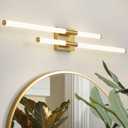 Bathroom Light Fixture Over Mirror 32 Inch, LED Light 4000K Gold Bathroom Vanity Lights Modern Wall Sconce Led Vanity Lighting for Bath, Restroom (Gold)