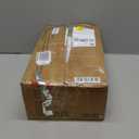 KLUVIS Skinny Side Table with Storage - Narrow End Table for Small Space Bedroom Living Room Slim Bedside Tables Thin Nightstands Set of 2, Farmhouse Brown (06BN2)