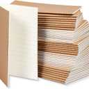 Outus 50 Pieces Pocket Notebook Bulk 5.12''x 3.54'' Mini Travel Journals Small Memo Kraft Notepads for Students School Classroom Sketching(Brown Cover,Horizontal Line)