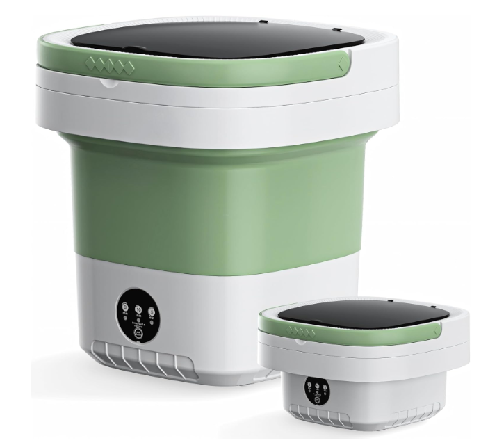 Portable Washing Machine, 16L Foldable & Lightweight, 3 Cleaning Modes, Compact Laundry, No Installation & Easy to Use for Travel, RV, Small Apartment & Dorm Room