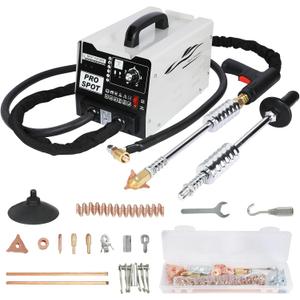 Stud Welder Dent Repair Kit, 110V Spot Welder Dent Puller Machine 2000W 3800A Dent Puller Welder with 6 Welding Modes Vehicle Body Repair Dent Removal Tools for Car/Truck/Motorcycle