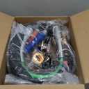 12ft 3 in 1 ABS & Power Air Line Hose with Glad Hands & 4 Glad Hand Seals for Tractor Trailer Semi Truck