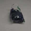 OUGES Women's V Neck Button Down Skater Midi Dress with Pockets (X-Large, Blue Polka Dot)