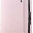 American Tourister Stratum XLT Expandable Hardside Luggage with Spinner Wheels, Pink Blush, Checked-Large 28-Inch