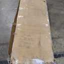 Merax Boucle King Size Bed Frame with Wingback Headboard, Solid Wood Upholstered Platform with Walnut Wooden Legs, No Box Spring Needed, Ivory