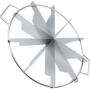 1Pcs Pie Cutter Press Stainless Steel Cake Cutter 10-Cut Cake Slicer for Even Slices with Side Handle