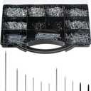 2510pcs Nail Assortment Kit for Hanging Pictures, Small Finishing Nails, Wall Pins