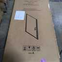 Pivot door, tempered glass 1/4 door panel + Hardware pack