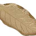 Jewelry Dish, Metal Trinket Dish Leaf Shaped Ring Holder Jewelry Organizer Vanity Dish Tray for Dresser Christmas Birthday Wedding Gifts (Single Mango Leaf)