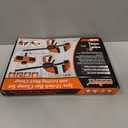 HORUDSY 3-Pack 12-Inch Bar Clamps Set with Leveling Block Clamps, Heavy Duty 350LBS Load, One-Handed Quick Grip Woodworking Clamps, Expandable Spreader with Connector