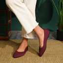 Bealin Womens Flats Dressy Pointed Toe Knit Ballet Shoes Confortable Women Soft Flats Shoes Slip On Loafer Shoes (8.5)