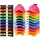 Euct 2 Pack Hat Organizer for Baseball Caps with Built-in Spring Clips,Hat Storage for Wall,Hat Rack for Door,Wall Mount Baseball Cap Organizer Holds up to 20 Caps for Bedroom,Closet,Door Wall